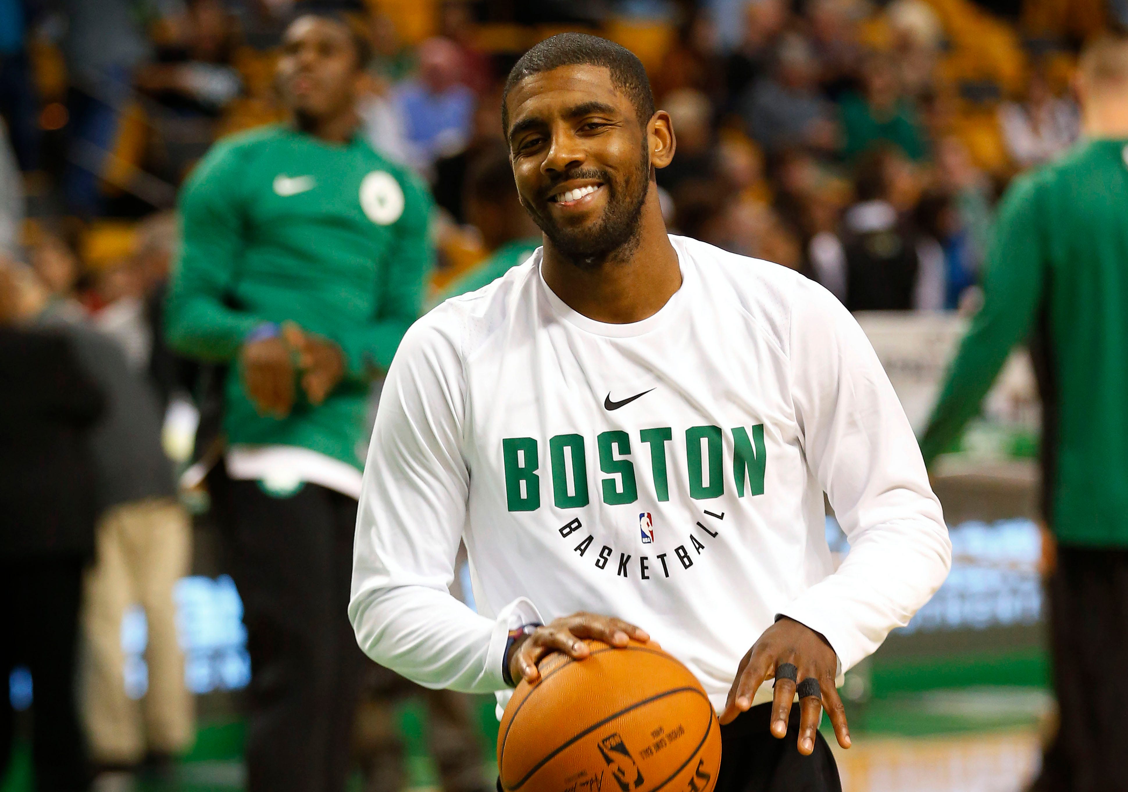 kyrie gives kid shoes